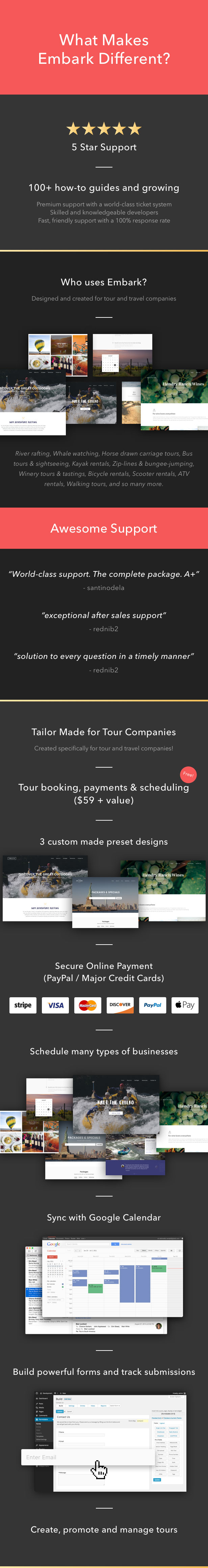Tour Booking &Amp; Travel Wordpress Theme - Embark